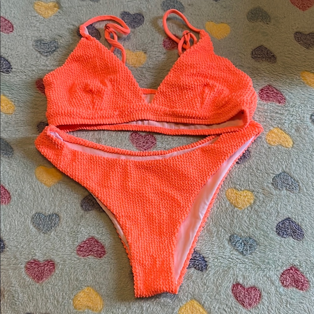 SHEIN Neon Orange Bikini